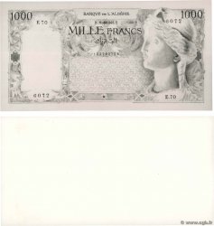 1000 Francs Photo ARGELIA  1945 P.(104p) SC+