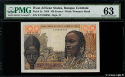 100 Francs WEST AFRIKANISCHE STAATEN  1959 P.002a