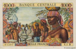1000 Francs EQUATORIAL AFRICAN STATES (FRENCH)  1962 P.05b VF+