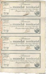 500 Francs avec série Planche FRANCE  1796 Ass.62b-p VF
