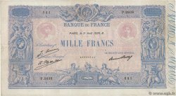 1000 Francs BLEU ET ROSE FRANCE  1926 F.36.43 VF-