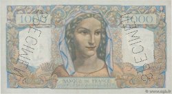 1000 Francs MINERVE ET HERCULE Spécimen FRANCE  1945 F.41.01Sp2 SPL+