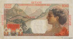 100 Francs La Bourdonnais FRENCH GUIANA  1946 P.23 BC+