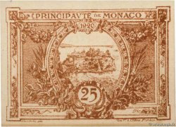 25 Centimes marron MONACO  1920 P.01a pr.NEUF