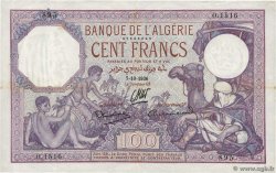 100 Francs ALGERIA  1936 P.081b
