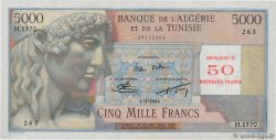50 NF sur 5000 Francs ALGERIA  1956 P.113