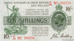 10 Shillings ENGLAND  1918 P.350b XF+