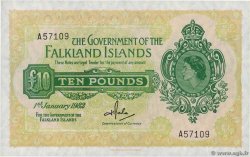 10 Pounds FALKLAND ISLANDS  1982 P.11b XF
