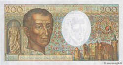 200 Francs MONTESQUIEU FRANCE  1989 F.70.09 UNC-