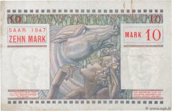 10 Mark SARRE FRANKREICH  1947 VF.47.01 S