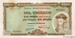 1000 Escudos INDIA PORTUGUESA  1959 P.46 BC