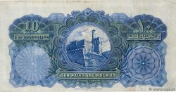 10 Pounds PALESTINA  1939 P.09c BB
