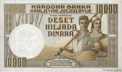 10000 Dinara YUGOSLAVIA  1936 P.034 SPL