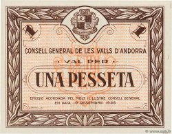 1 Pesseta ANDORRE  1936 P.06 FDC