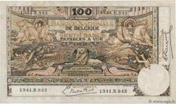 100 Francs BÉLGICA  1920 P.078