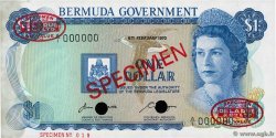 1 Dollar Spécimen BERMUDAS  1970 P.23as fST