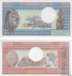 500 et 1000 Francs Lot CENTRAFRIQUE  1981 P.09 et P.10 pr.NEUF
