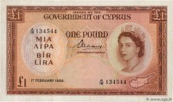 1 Pound ZYPERN  1956 P.35a fVZ