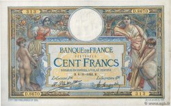 100 Francs LUC OLIVIER MERSON sans LOM FRANCE  1922 F.23.15 TTB+