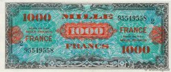 1000 Francs FRANCE FRANKREICH  1945 VF.27.02 VZ+