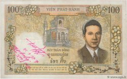 100 Piastres - 100 Dong Petit numéro FRENCH INDOCHINA  1954 P.108 VF-