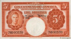 5 Shillings JAMAÏQUE  1955 P.37b TTB
