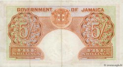 5 Shillings JAMAIKA  1955 P.37b SS