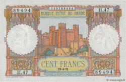 100 Francs MARUECOS  1951 P.45 SC+