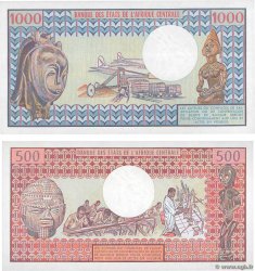 500 et 1000 Francs Lot CHAD  1980 P.06 et P.07 UNC