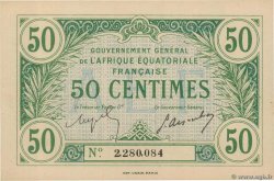 50 Centimes AFRIQUE ÉQUATORIALE FRANÇAISE  1917 P.01a fST+