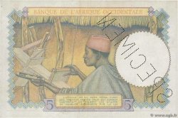 5 Francs Spécimen FRENCH WEST AFRICA  1934 P.21s BB