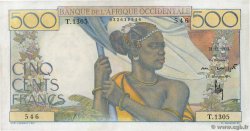 500 Francs FRENCH WEST AFRICA  1953 P.41 VZ+