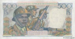 500 Francs FRENCH WEST AFRICA  1953 P.41 XF+