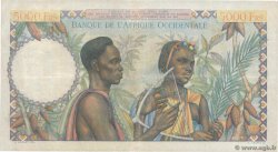 5000 Francs FRENCH WEST AFRICA  1950 P.43 F+