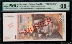 1000 Deutsche Mark Spécimen ALLEMAGNE FÉDÉRALE  1991 P.44as