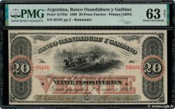 20 Pesos Fuertes ARGENTINIEN  1869 PS.1794