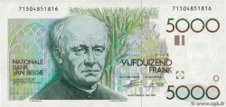 5000 Francs BELGIUM  1982 P.145a