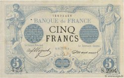 5 Francs NOIR FRANCE  1873 F.01.20 VF+