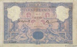 100 Francs BLEU ET ROSE FRANCIA  1903 F.21.17 q.BB