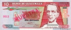 10 Quetzales Spécimen GUATEMALA  1994 P.091s FDC