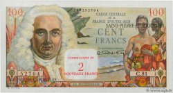 2 NF sur 100 Francs La Bourdonnais SAINT PIERRE ET MIQUELON  1960 P.32