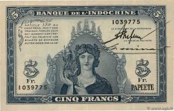 5 Francs TAHITI  1944 P.19a