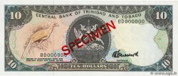10 Dollars Spécimen TRINIDAD et TOBAGO  1985 P.38cs