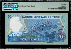 20 Dinars Spécimen TUNISIA  1983 P.81s UNC