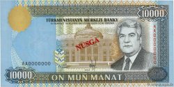 10000 Manat Spécimen TURKMÉNISTAN  1996 P.10s