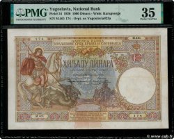 1000 Dinara YOUGOSLAVIE  1920 P.024a