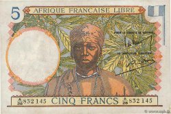 5 Francs AFRIQUE ÉQUATORIALE FRANÇAISE Brazzaville 1941 P.06a VF