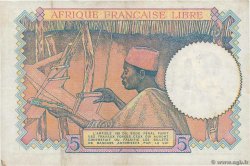 5 Francs FRENCH EQUATORIAL AFRICA Brazzaville 1941 P.06a VF