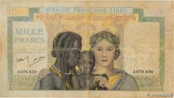 1000 Francs AFRIQUE ÉQUATORIALE FRANÇAISE Brazzaville 1941 P.09 G