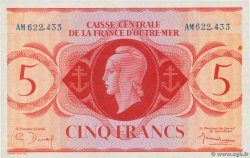 5 Francs FRENCH EQUATORIAL AFRICA  1943 P.15a UNC-